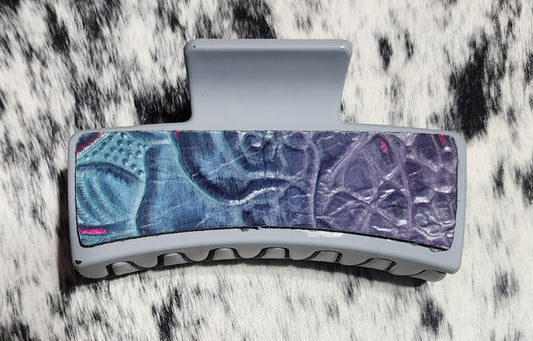 3" Leather Claw Clip