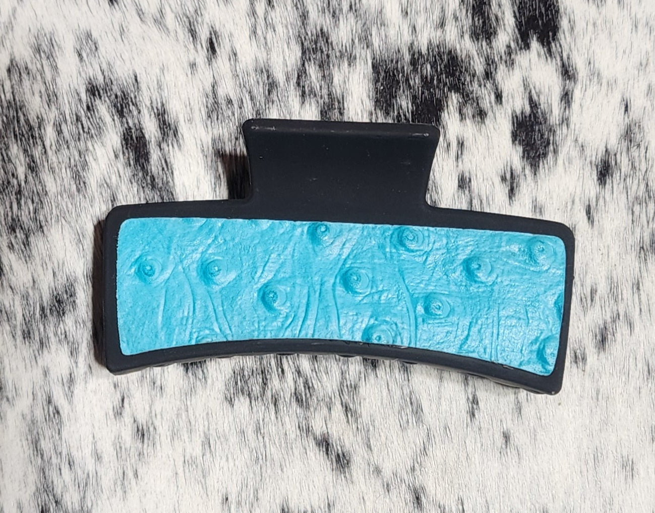 3" Leather Claw Clip