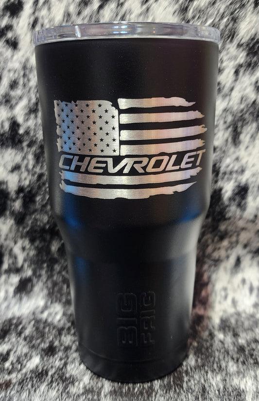 Big Frig 20oz Tumbler - Chevrolet Flag