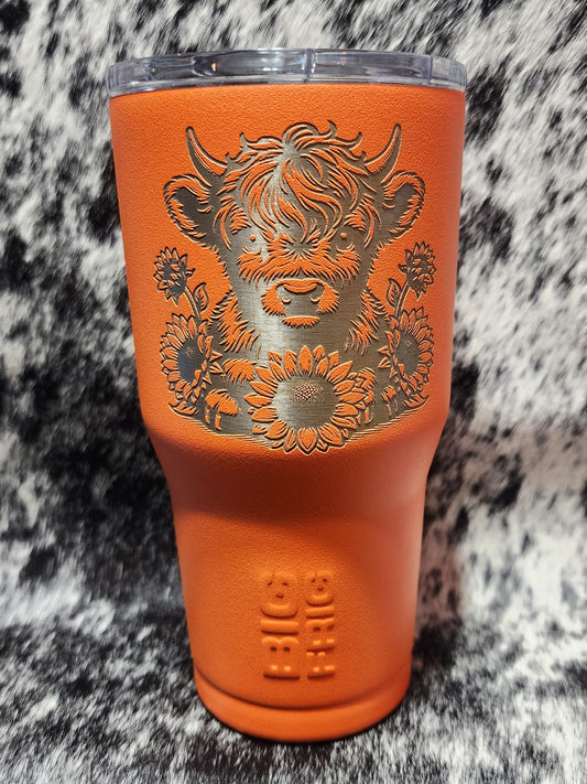 Big Frig 20oz Tumbler - Highland Cow